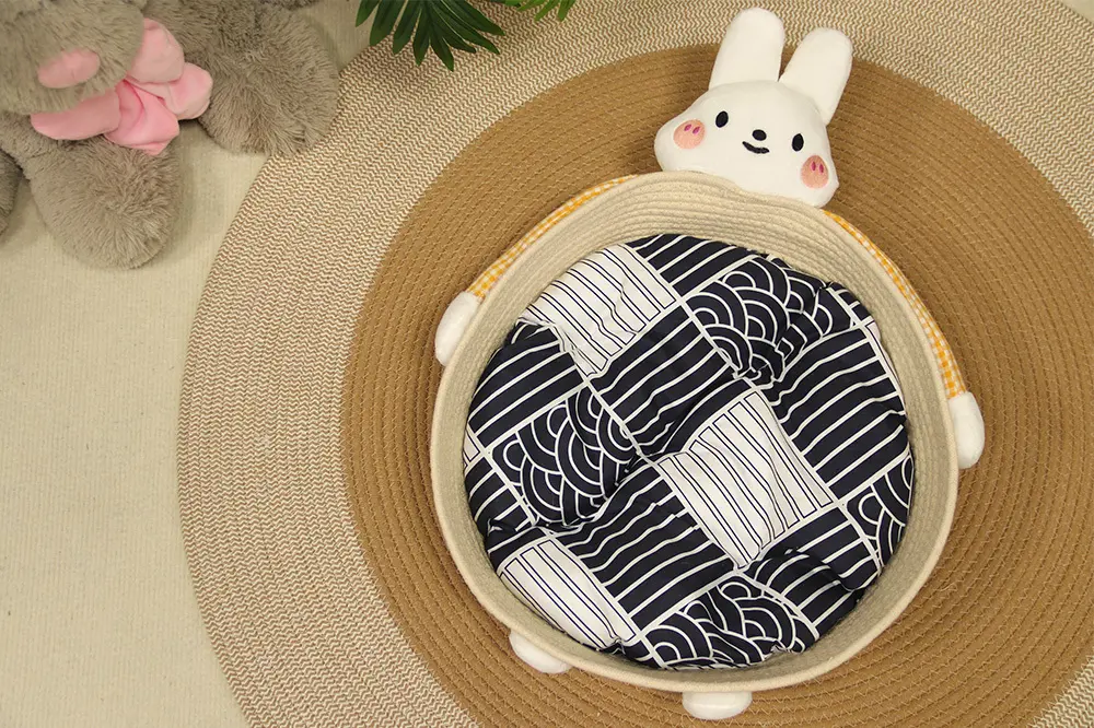 Cotton Rope Cat Bed - - BasketGem 2
