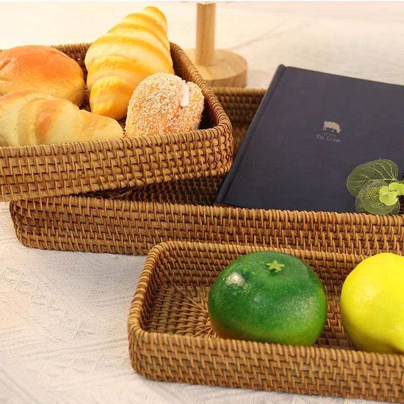 Small Rattan Tray Wholesale - BasketGem 2