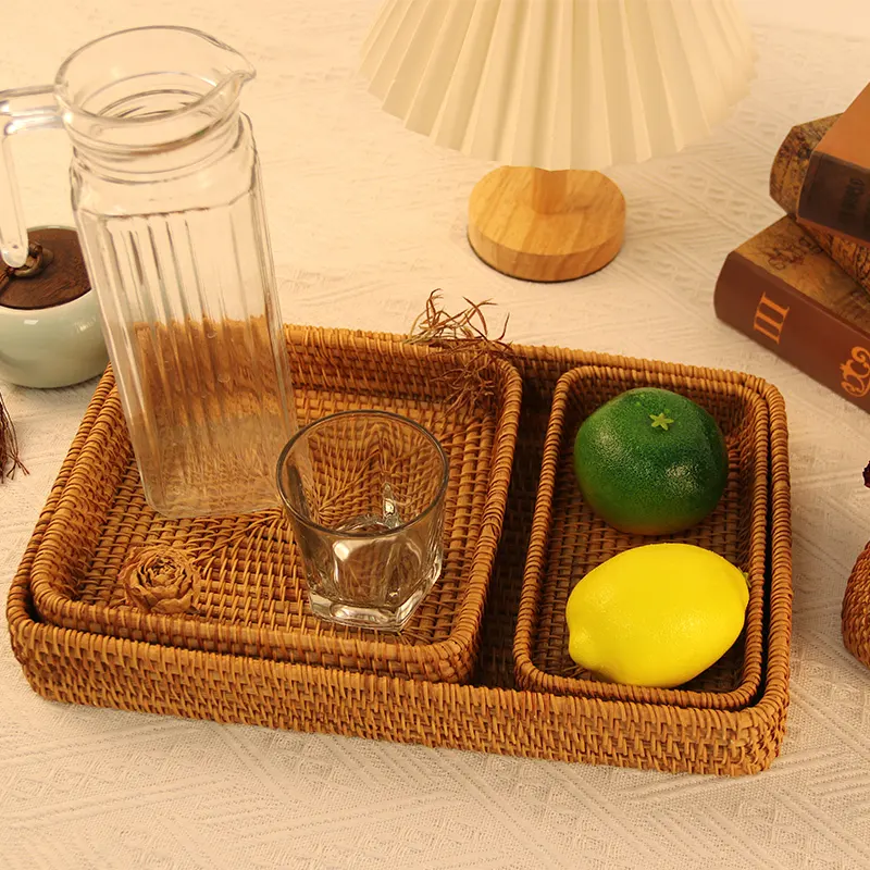 Small Rattan Tray Wholesale - BasketGem 3