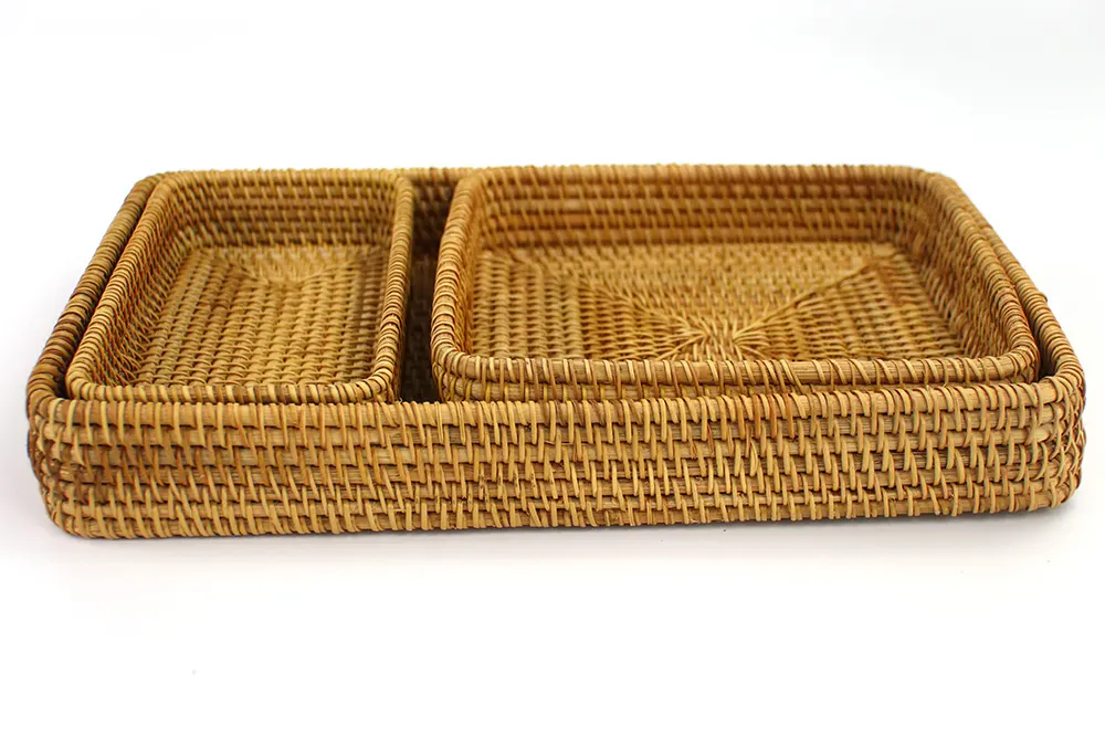 Small Rattan Tray Wholesale - BasketGem 7