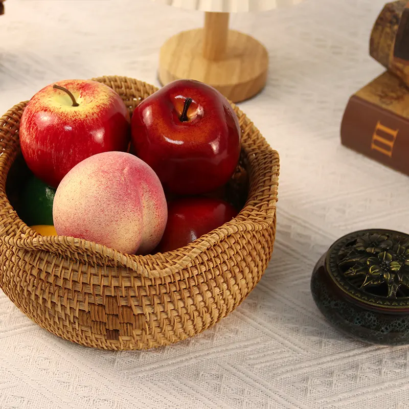 Round Rattan Tray Wholesale - BasketGem 4