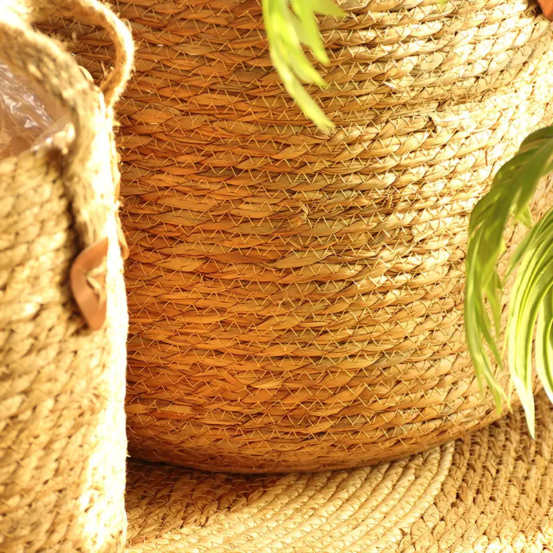 Wholesale Straw Plant Pot by BasketGem-1 5