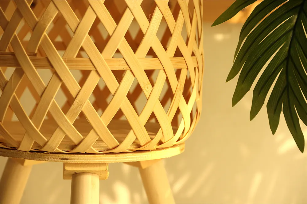 Wood Weave Basket - - BasketGem 4