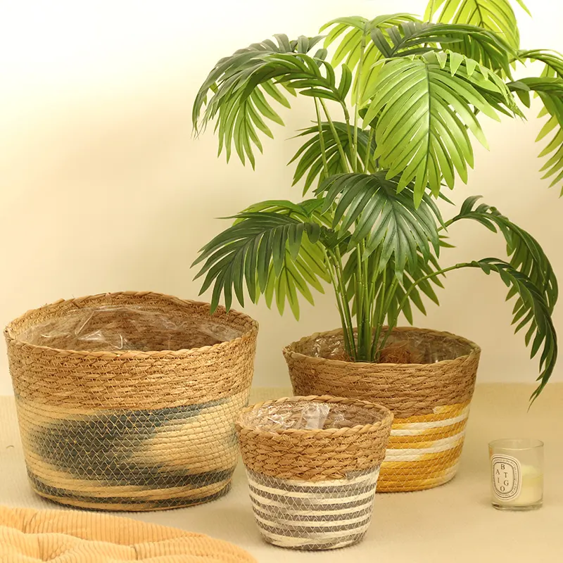Straw Plant Pot Supplier by BasketGem-1 4
