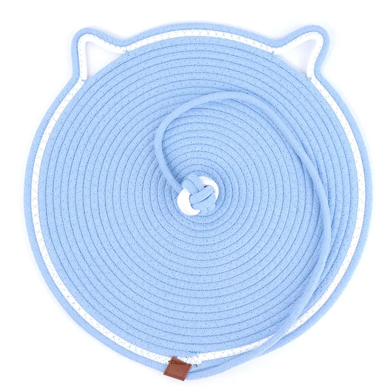 Washable   Cotton Cat Scratching Mat   Various Colors     Two Sizes   with Toy Balls-1 7