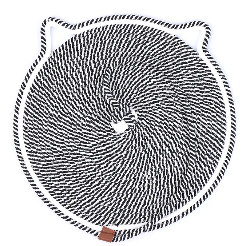 Washable   Cotton Cat Scratching Mat   Various Colors     Two Sizes   with Toy Balls-1 8