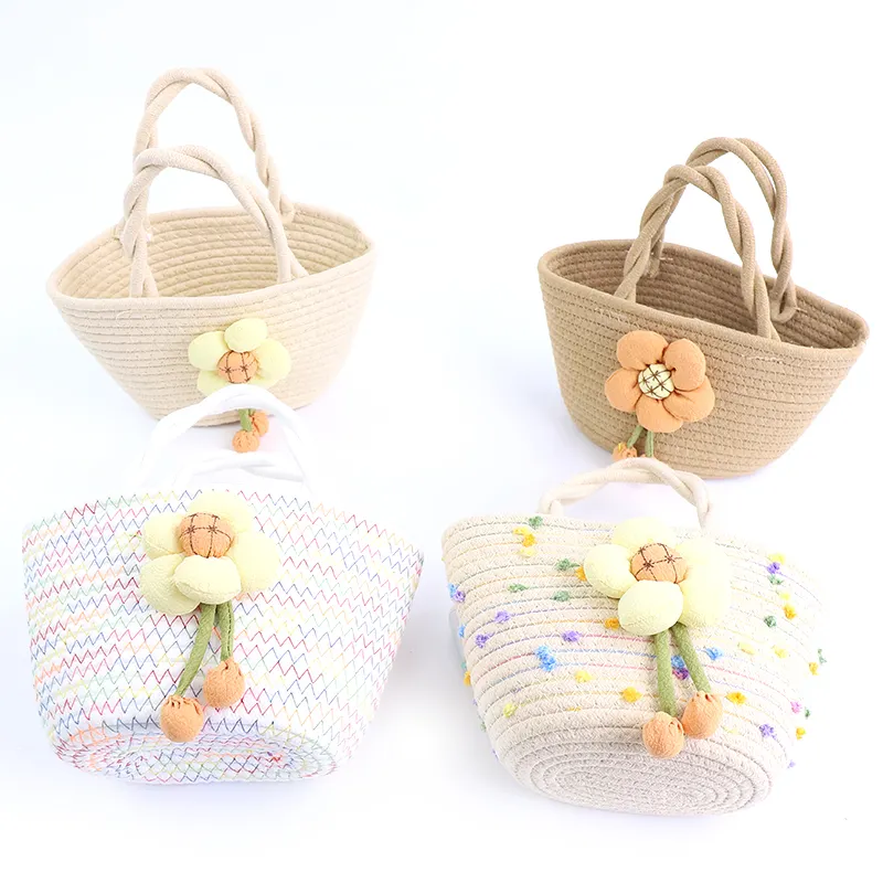 Wholesale Cotton Crochet Bag by BasketGem-3 6