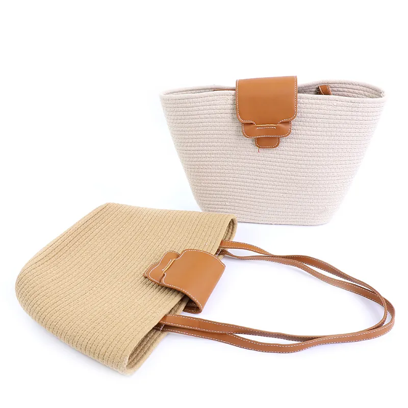 Crochet Cotton Tote Bag by BasketGem-5 7