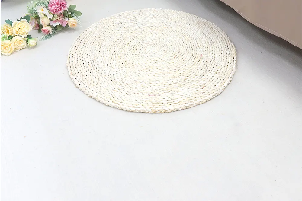 Large Straw Rug by BasketGem 3