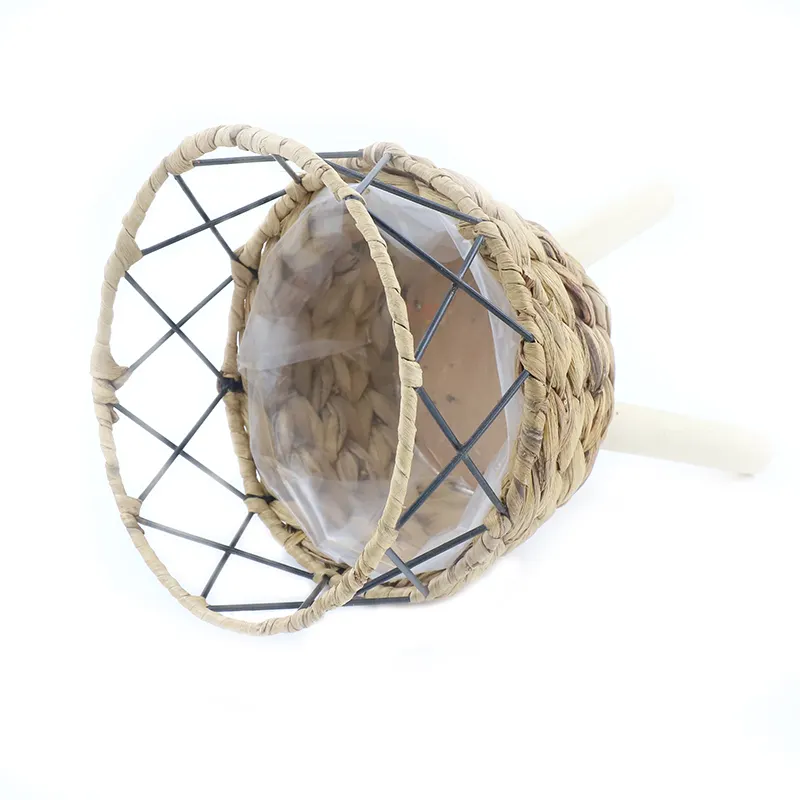 Straw Basket Plant Pot by BasketGem 11