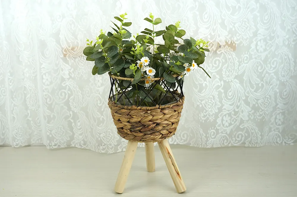 Straw Basket Plant Pot by BasketGem 3