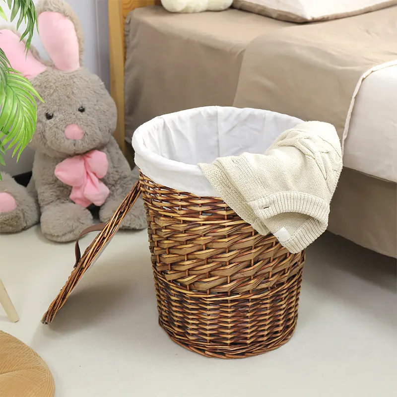 Custom Willow Laundry Basket Products Wholesale - BasketGem-1 2