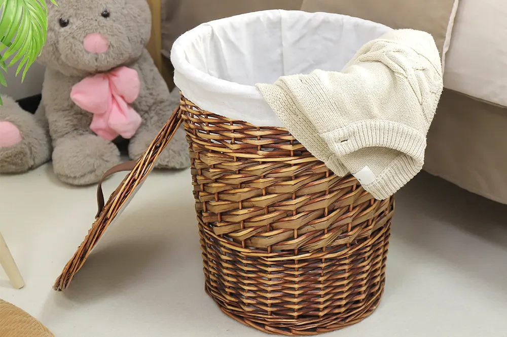 Custom Willow Laundry Basket Products Wholesale - BasketGem-1 5