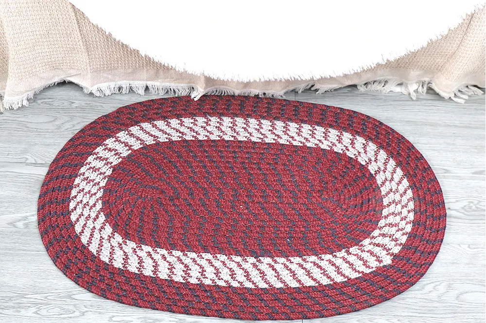 Cotton Handwoven Rug Cotton Rope Rug Wholesale - BasketGem 5