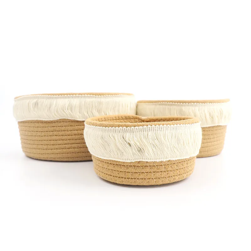 Woven Storage Basket Manufacturer Cotton Weaving Wholesale - BasketGem 9