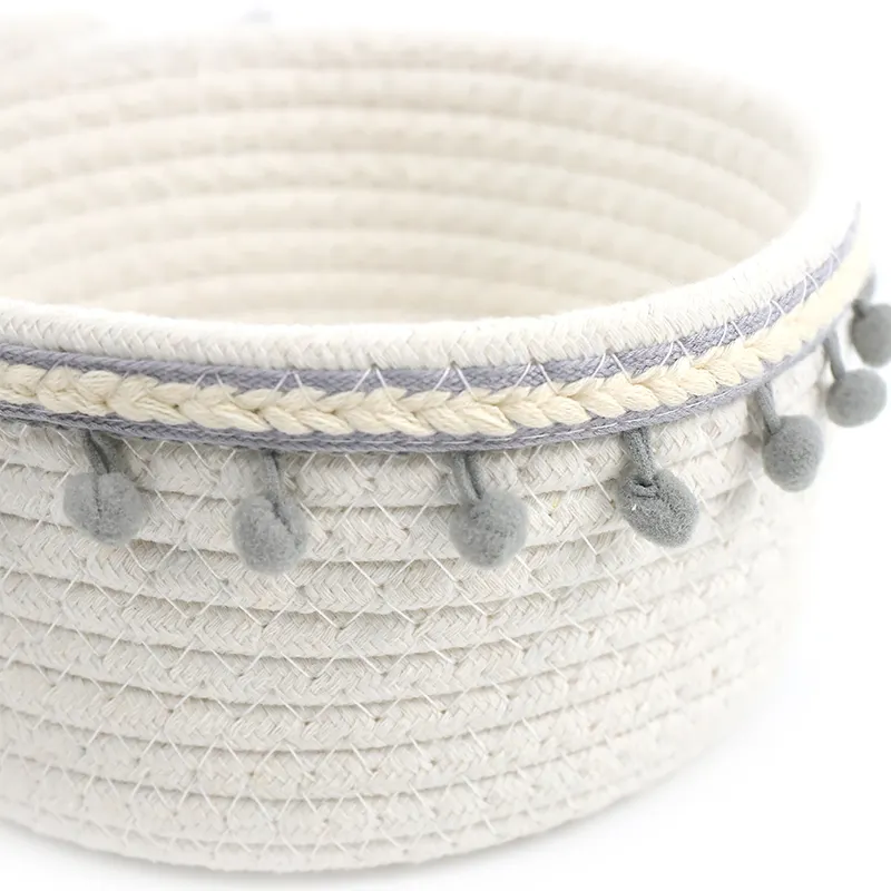 Woven Storage Basket Supplier Cotton Rope Basket Wholesale - BasketGem 9