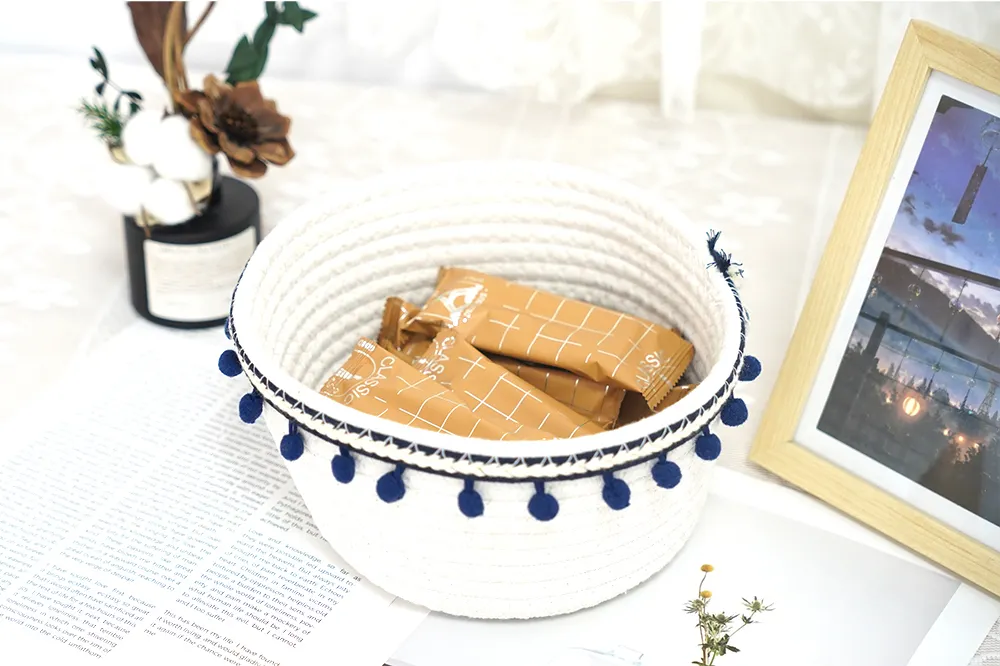 Woven Storage Basket Supplier Cotton Rope Basket Wholesale - BasketGem 3