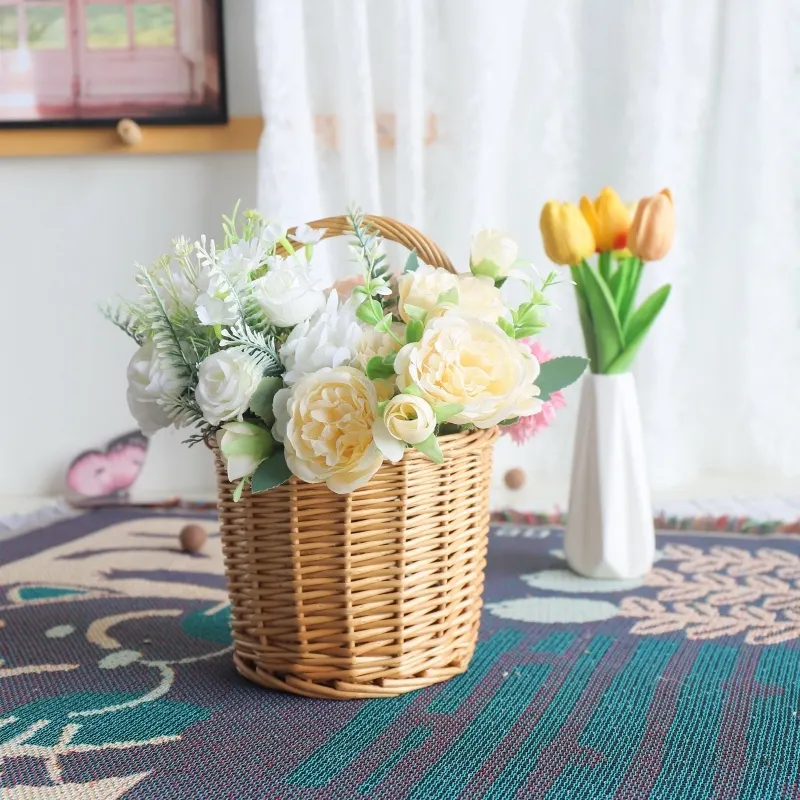 Wholesale Willow Handbag Willow Flower Basket Wholesale - BasketGem 2