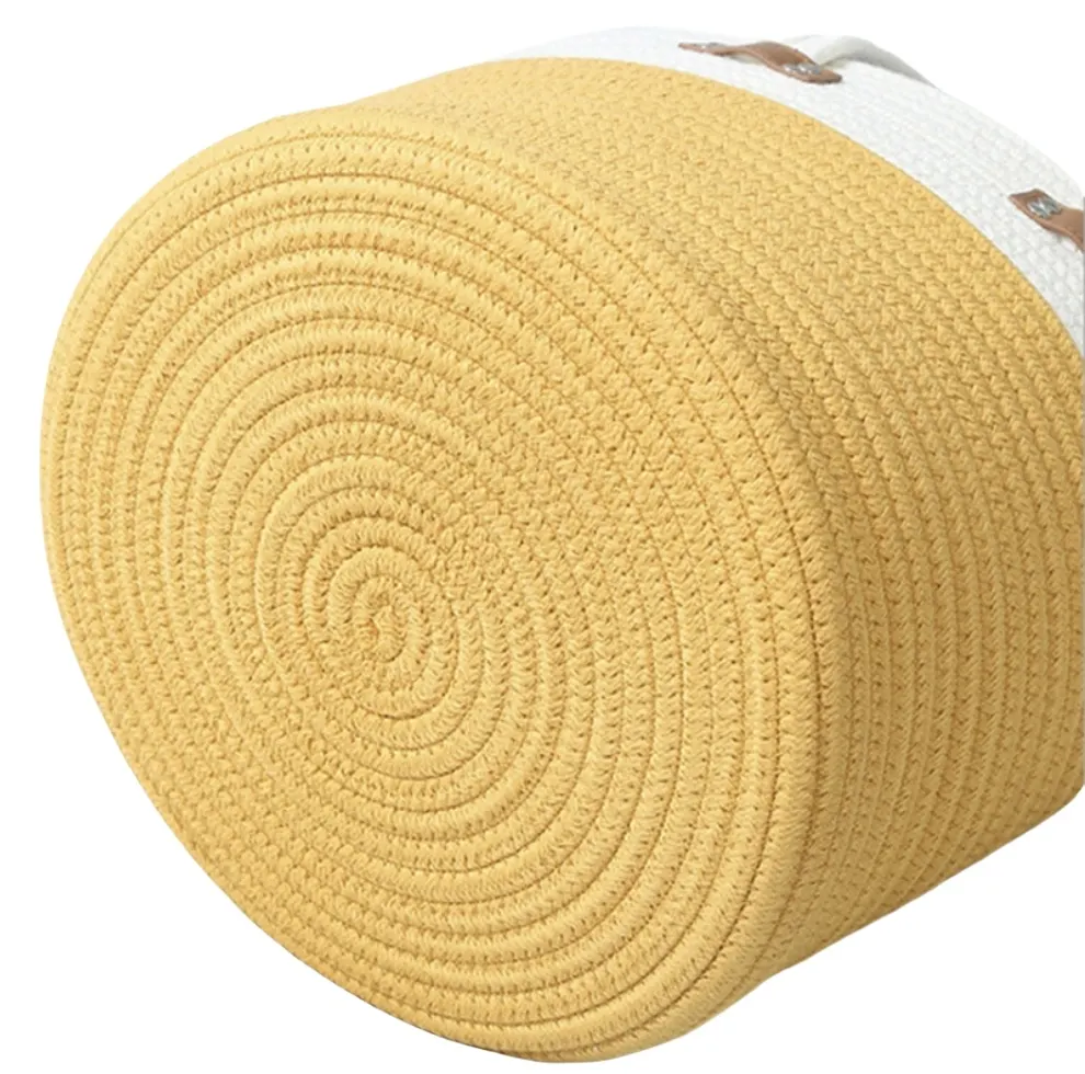 Cotton Rope Laundry Basket by BasketGem-2 8