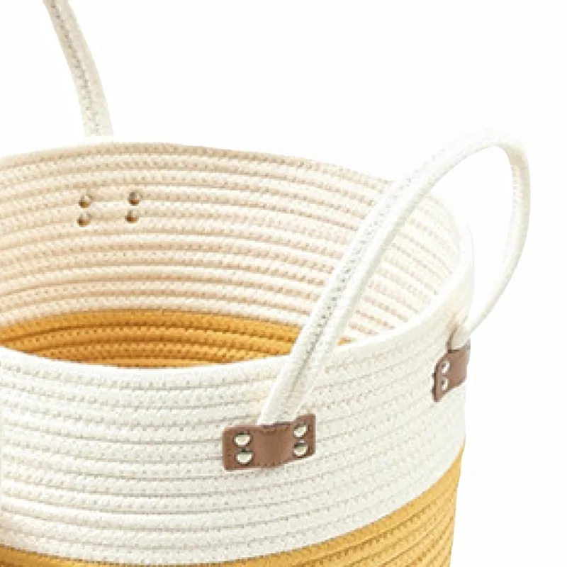Cotton Rope Laundry Basket by BasketGem-2 6