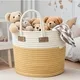 Cotton Rope Laundry Basket by BasketGem-2 3