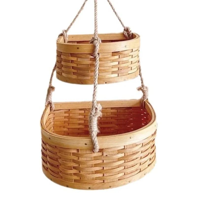 Wooden Wall Hanging Baskets by BasketGem-1 6
