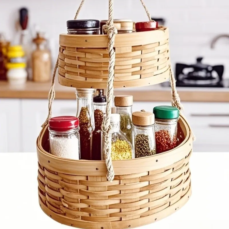 Wooden Wall Hanging Baskets by BasketGem-1 2