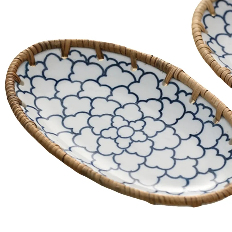 Round Rattan Tray by BasketGem 6