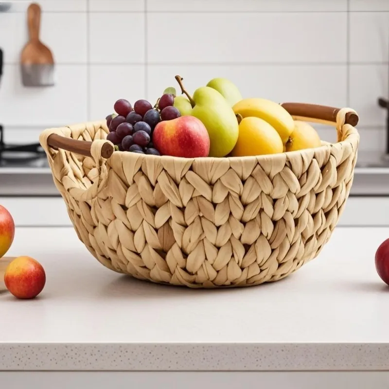 Straw Fruit Basket Manufacturer Straw Weaving Wholesale - BasketGem 2