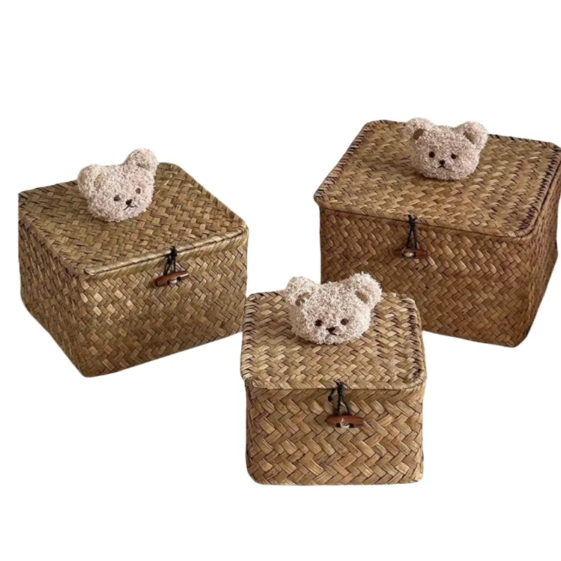 Custom Straw Storage Baskets by BasketGem-4 4