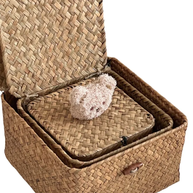 Custom Straw Storage Baskets by BasketGem-4 5