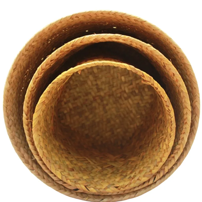Straw Plant Pot Straw Weaving Wholesale - BasketGem-1 5