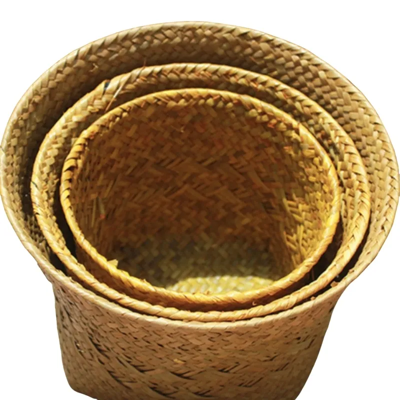 Straw Plant Pot Straw Weaving Wholesale - BasketGem-1 4
