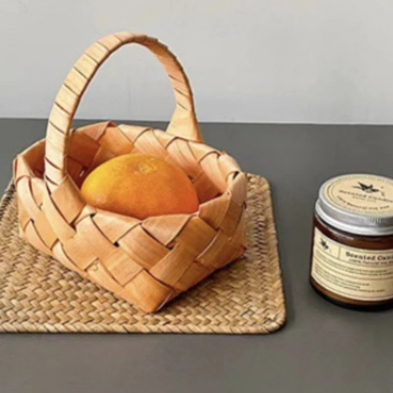 Woven wood baskets wooden storage baskets home decorative baskets customizable 1