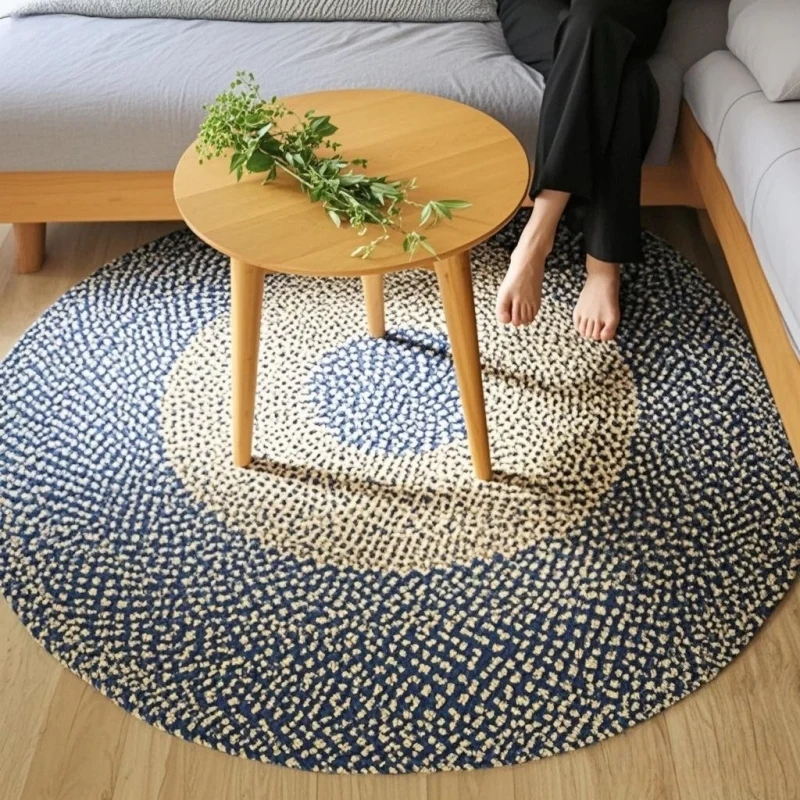 Straw rug unique style personalized restaurant atmosphere artifact 1