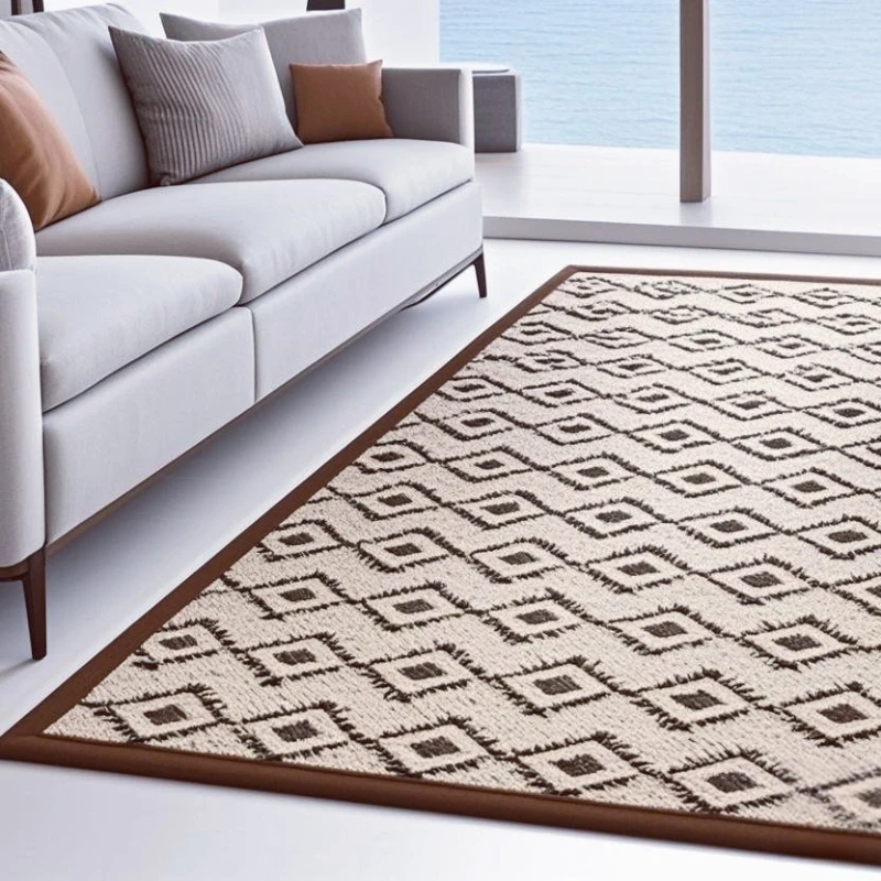 Straw carpet, simple design, suitable for multiple scenes, supports ODM and OEM 1