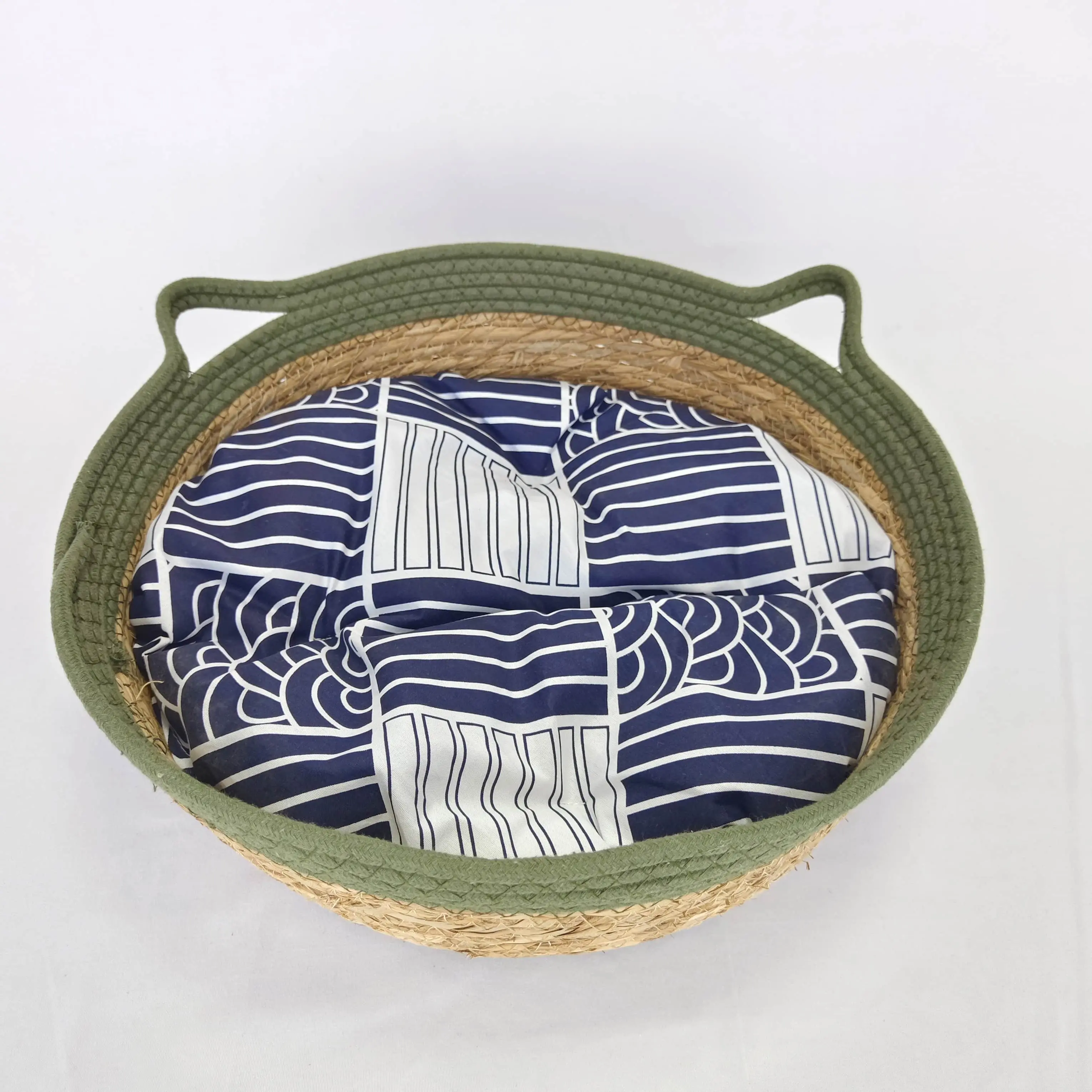 Cotton Cat Bed with Push Grass Stitching and Weaving Four Seasons Universal-1 1