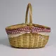 Willow Picnic Basket with Flap Cover and Lining-1 7