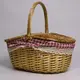 Willow Picnic Basket with Flap Cover and Lining-1 5