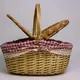 Willow Picnic Basket with Flap Cover and Lining-1 6