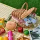 Willow Picnic Basket with Flap Cover and Lining-1 1