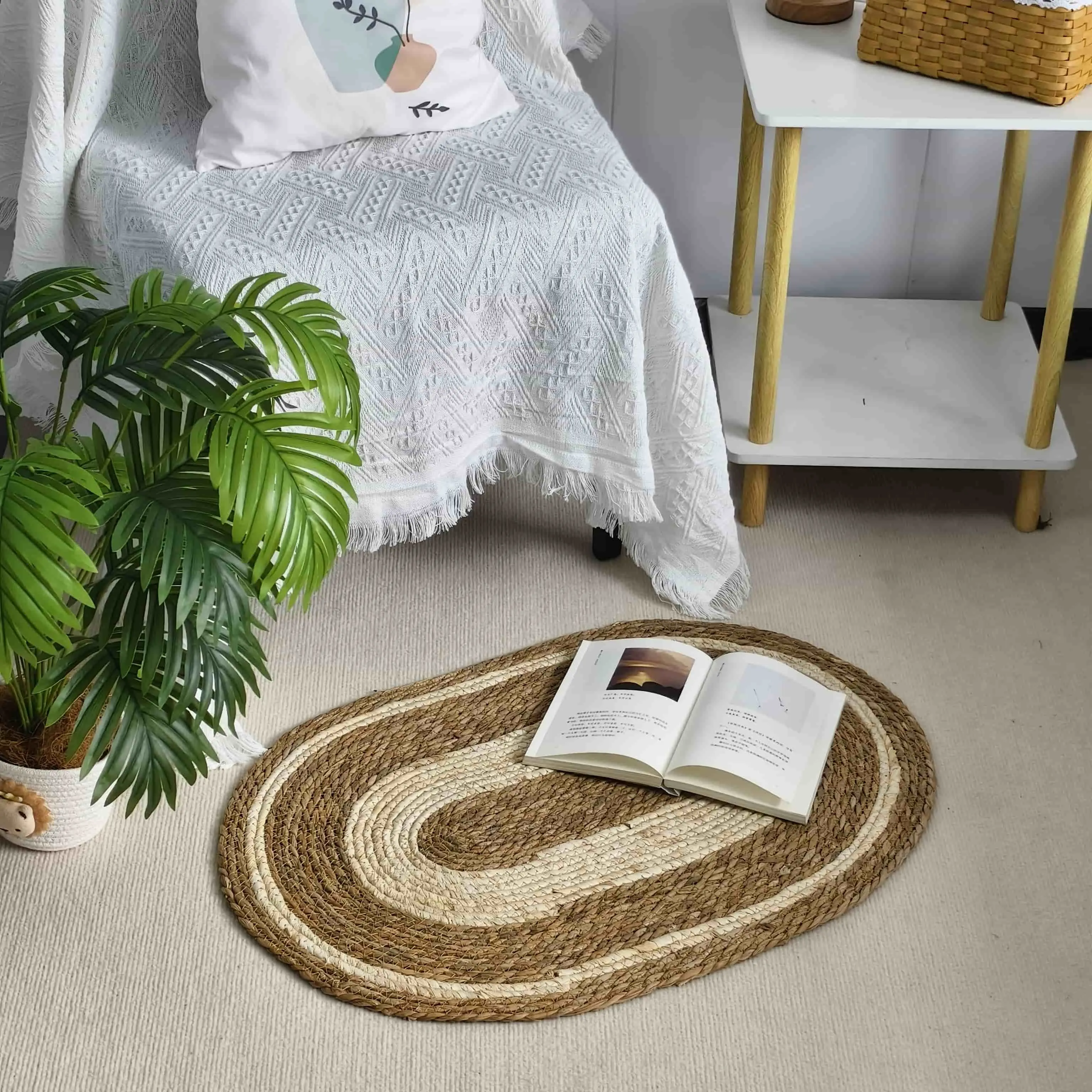 Straw Rug Outdoor by BasketGem 2