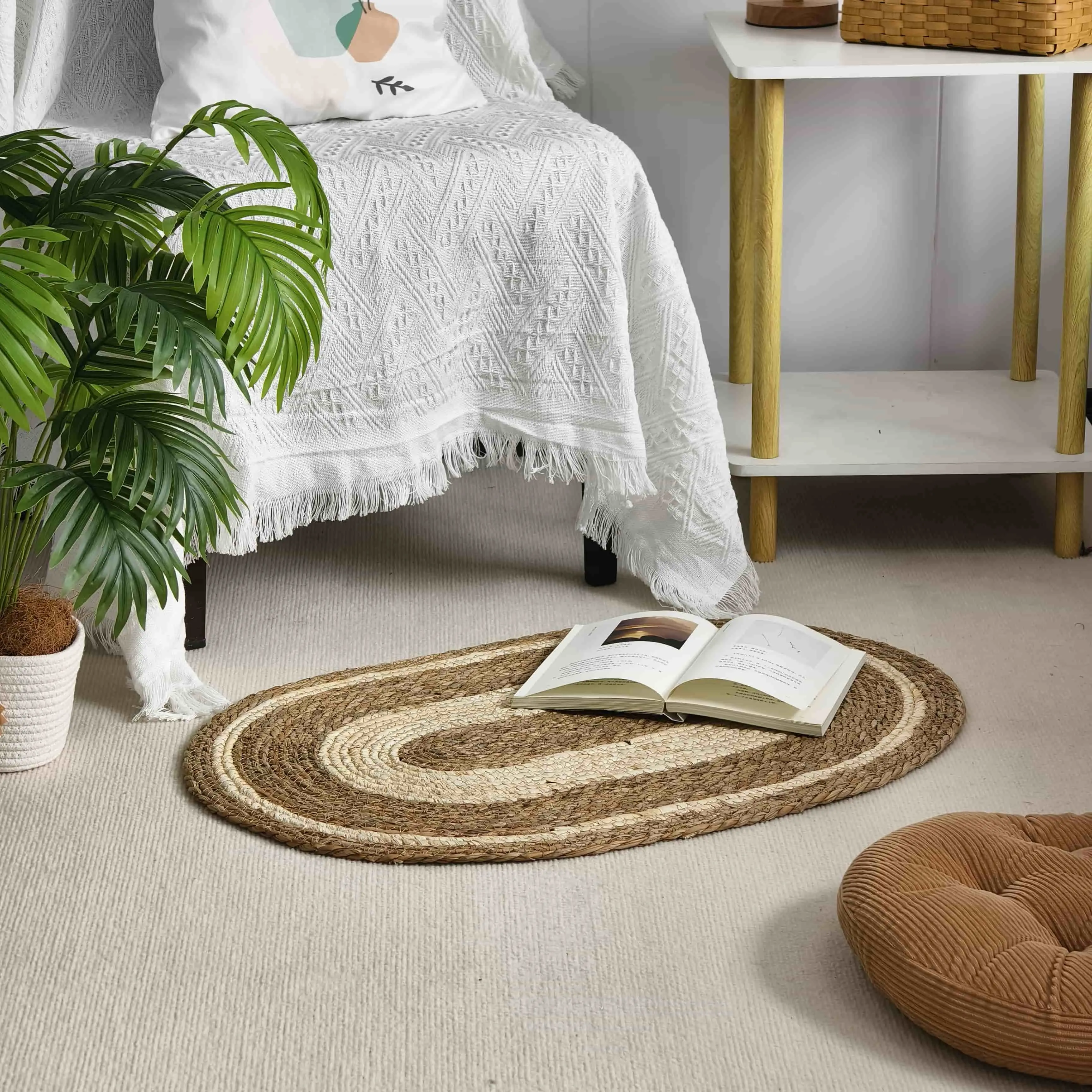 Straw Rug Outdoor by BasketGem 3
