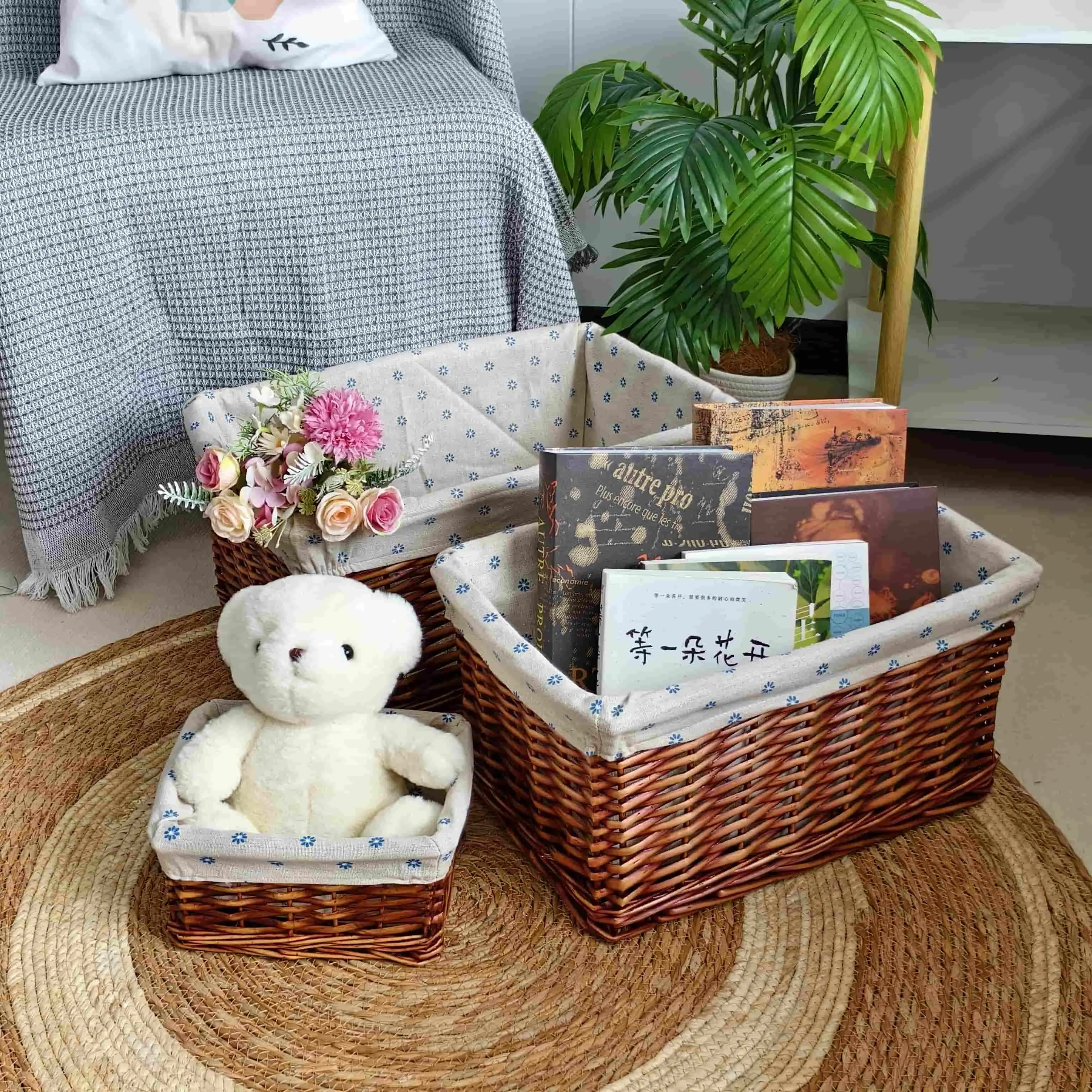 Custom Willow Storage Trays - - BasketGem 4