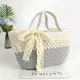 Basket Gem  Cotton Rope Bag  Hand  Summer All-match  High-class Feelings  Elegant and Romantic-1 5