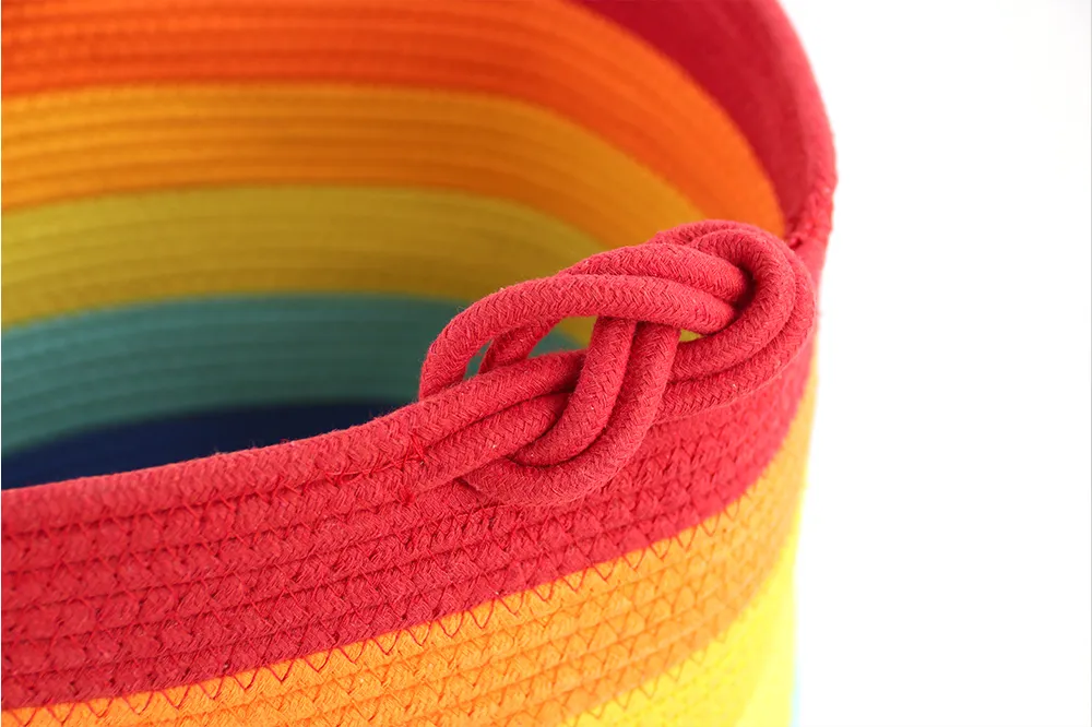 Cotton Rope Storage Basket by BasketGem 4