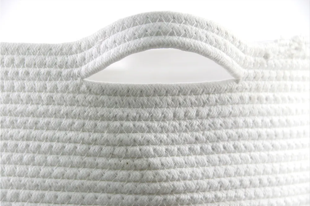 Cotton Rope Laundry Basket by BasketGem 3