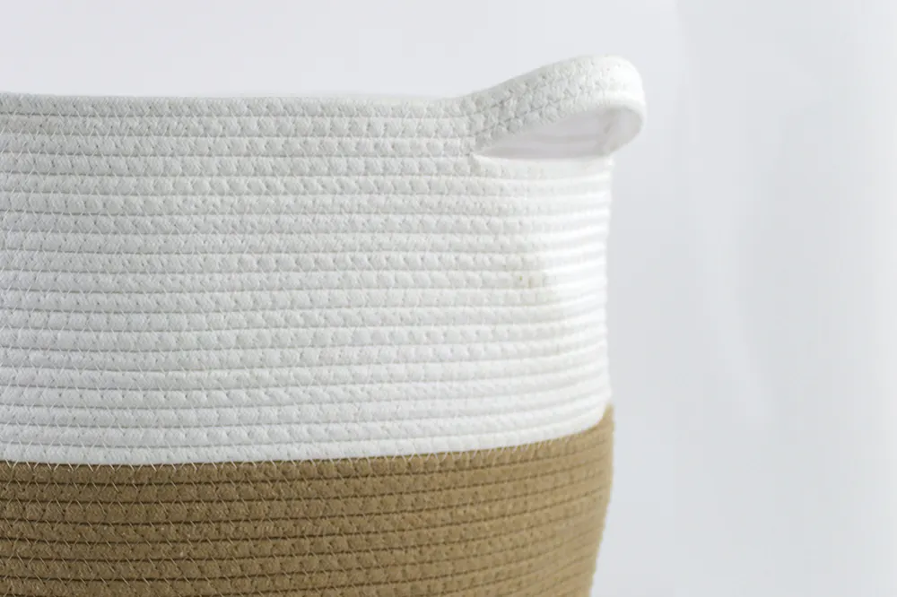 Cotton Rope Laundry Basket by BasketGem 6