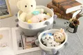 North European Style Cotton Rope Basket with Fur Balls and Matching Color Design-1 3