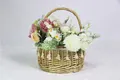 Basket Gem  Hand Willow Arranging Flowers Basket Wedding Outdoors Flower Basket with Laces Decoration-1 8
